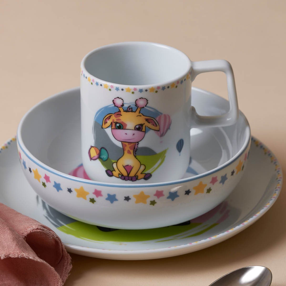 Jippi & Truls Barnset 3 delar Vit