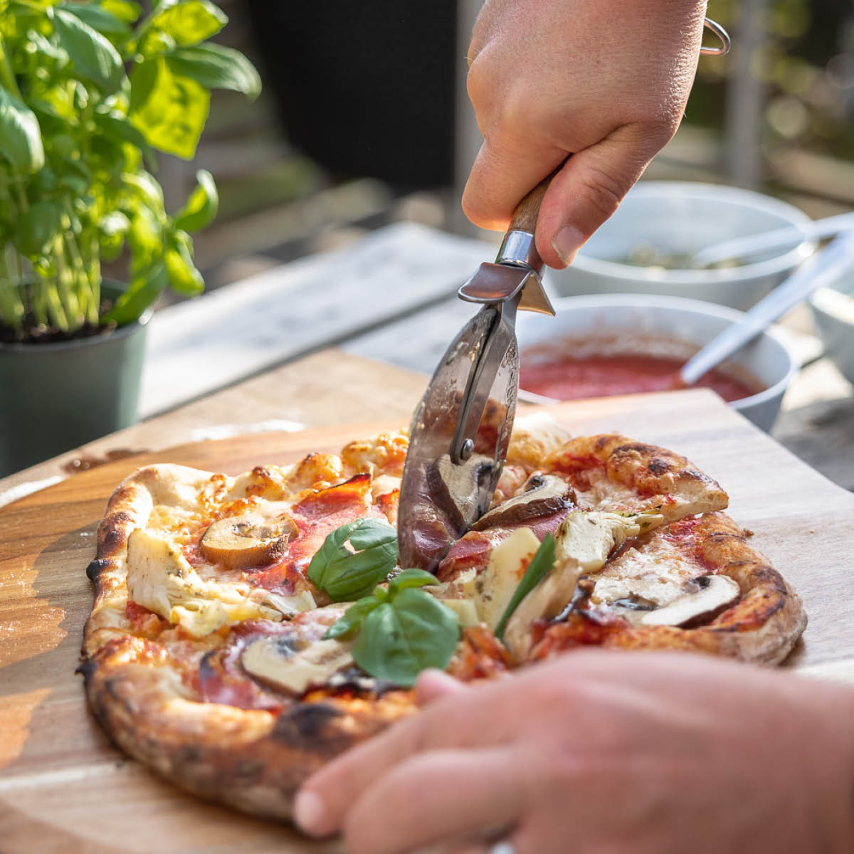 Pizzaskärare Akacia