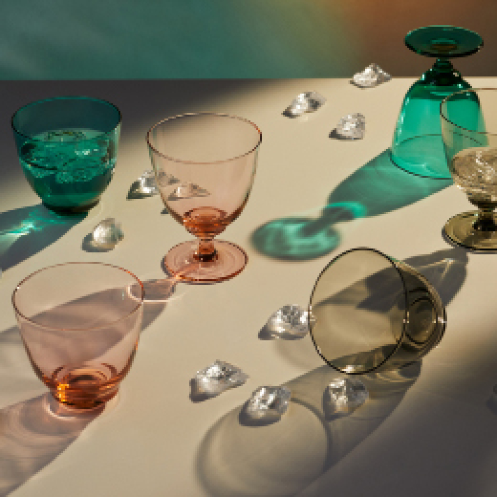 Flow Vattenglas 35 cl Champagne