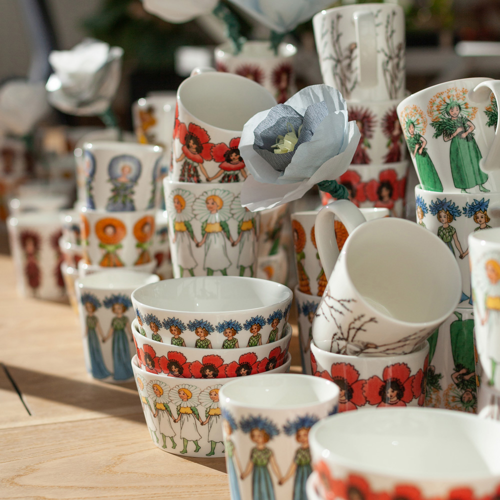 Elsa Beskow Mugg Fru Ringblomma 28 cl