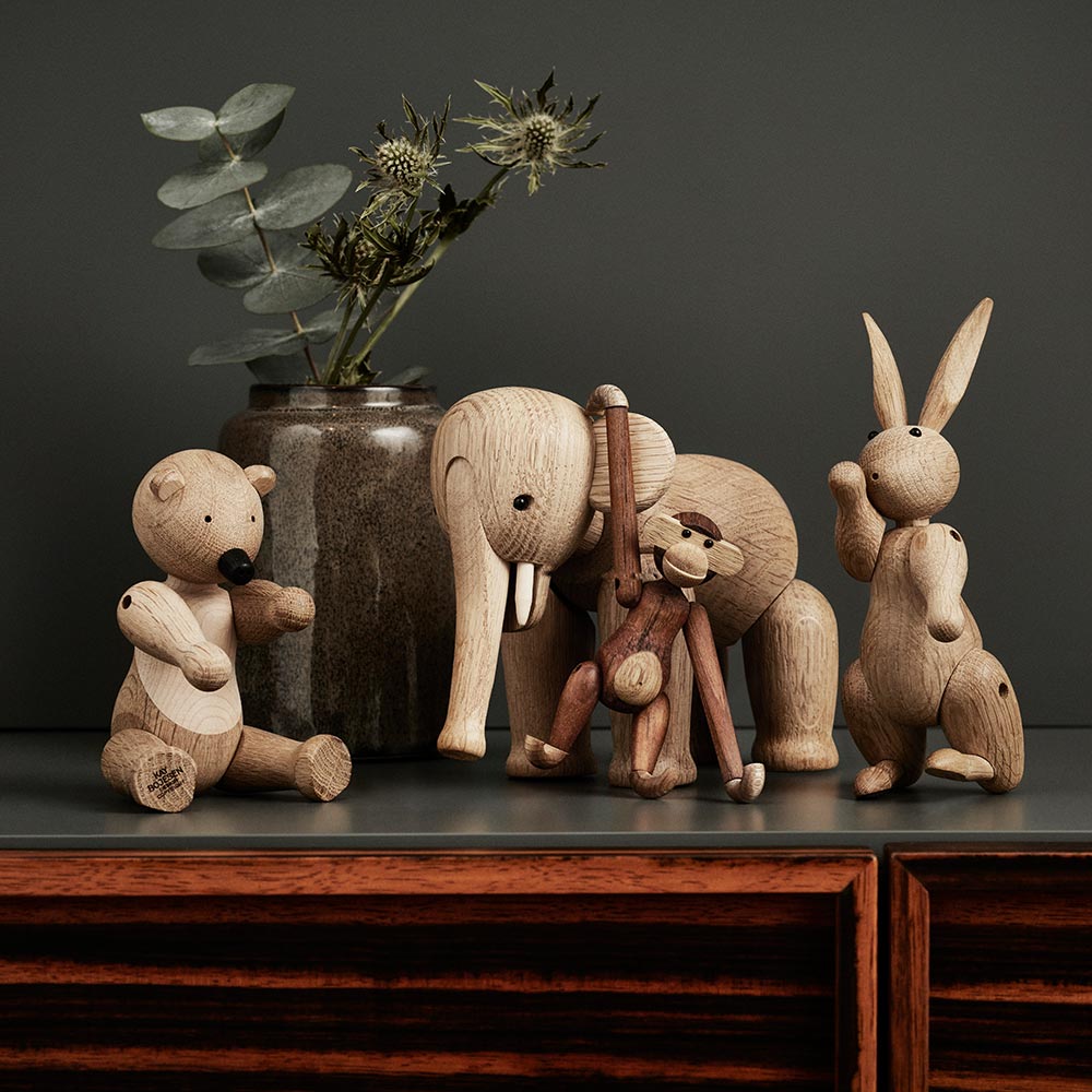 Kay Bojesen Apa mini 9,5 cm Teak/Limba