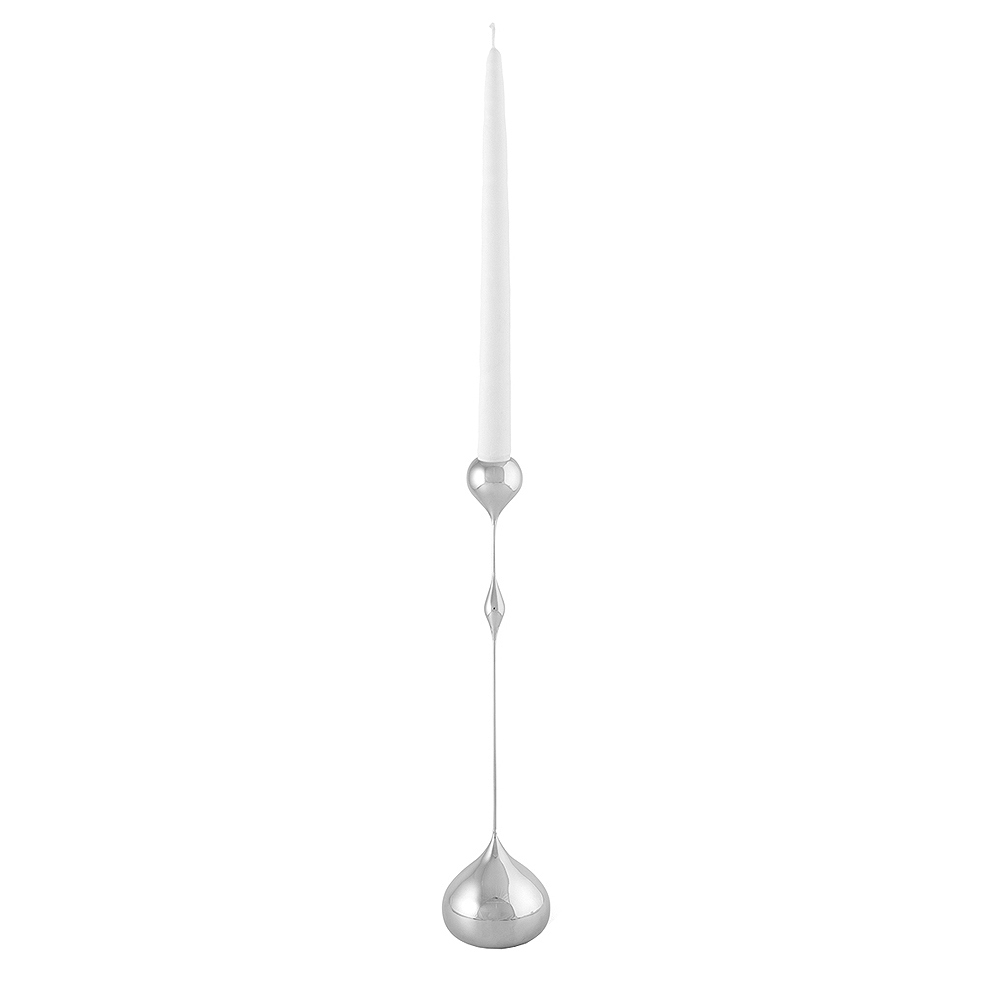 Tender Ljusstake Hög 35 cm Silver