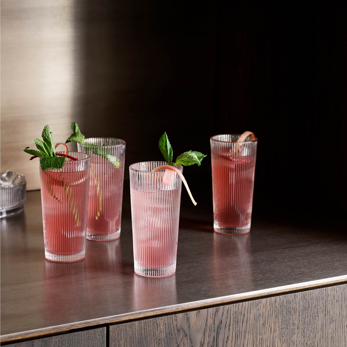 Pilastro Long drink glas 30 cl 4-pack Klar