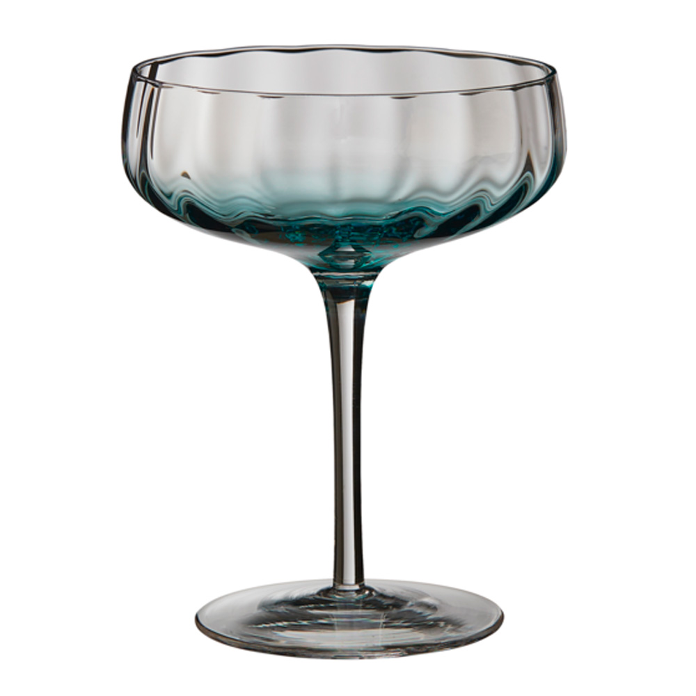 S?holm Sonja Champagne/cocktail glas 30 cl Petrol blue