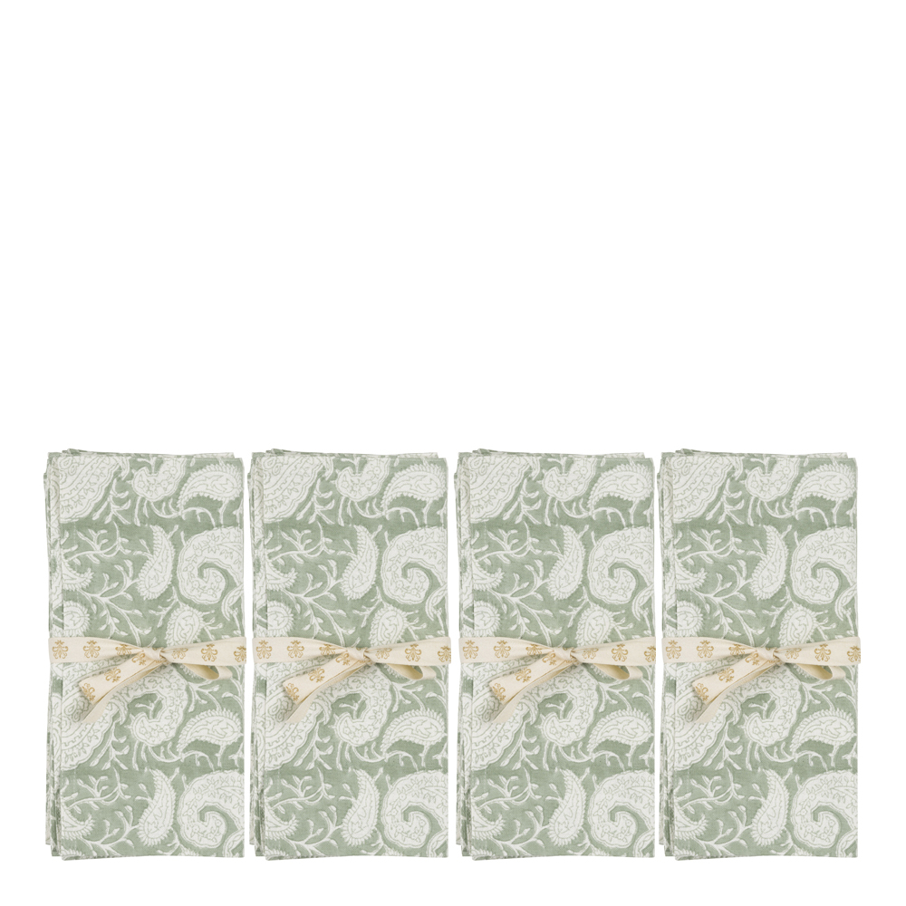 Big Paisley Servett 4-pack 50x50 cm Seafoam