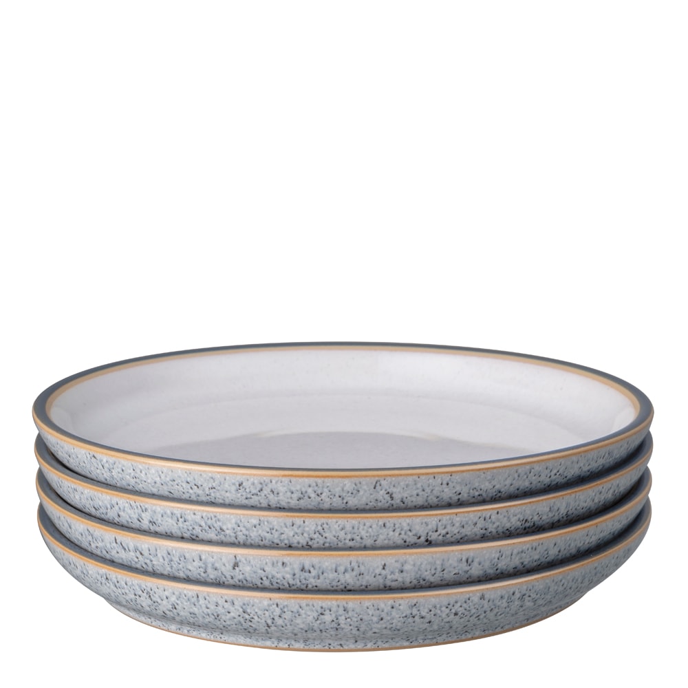 Studio Tallrik 21 cm 4-pack Grå-Vit