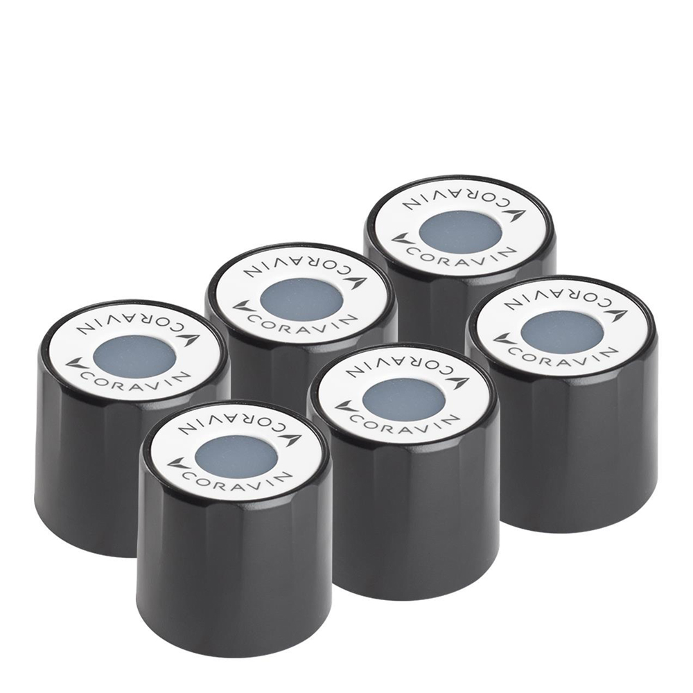 Standard skruvkorkar 6-pack Svart