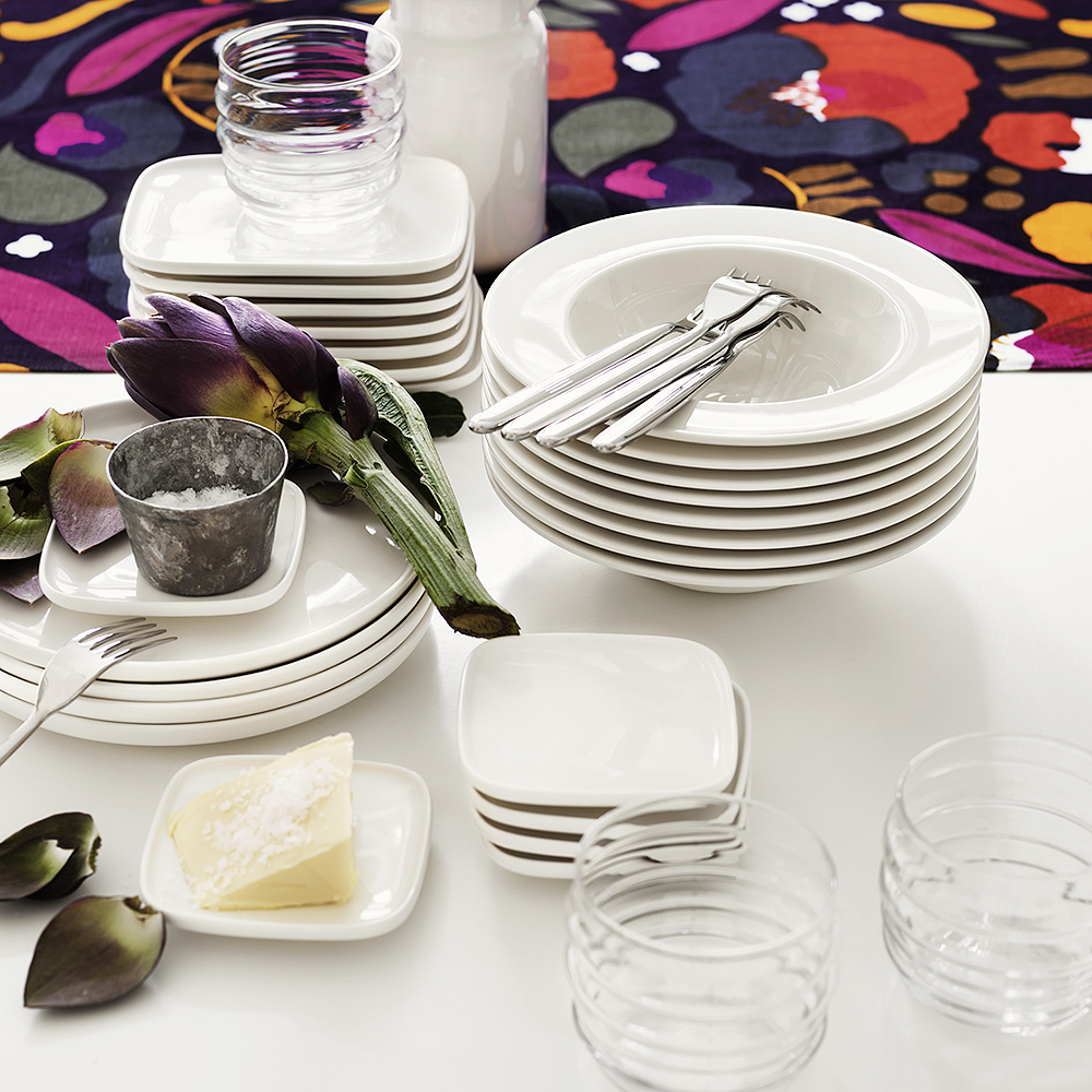 Oiva Tallrik Vit 15x12 cm