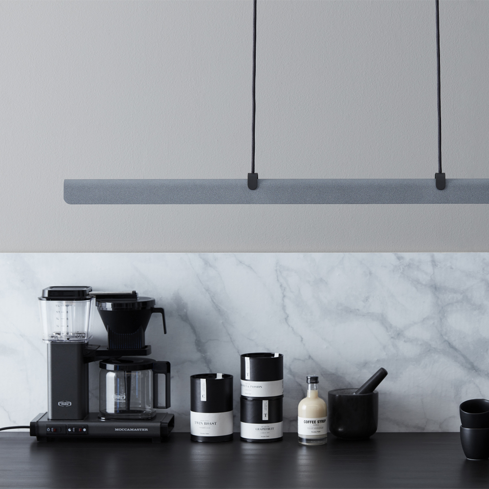 Fold Taklampa Pendel 118 cm Antracit/Betongstruktur