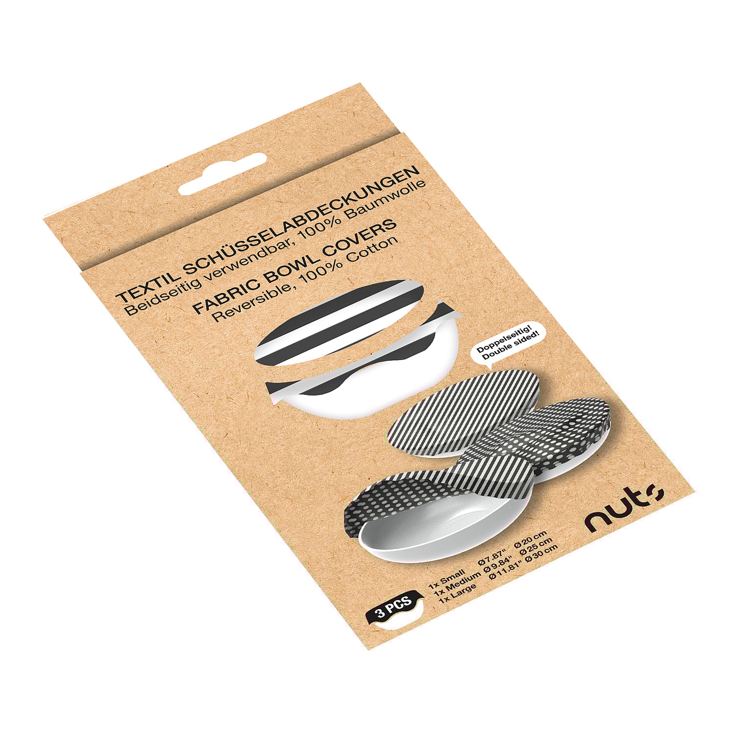 Överdrag 3-pack Svart/Vit