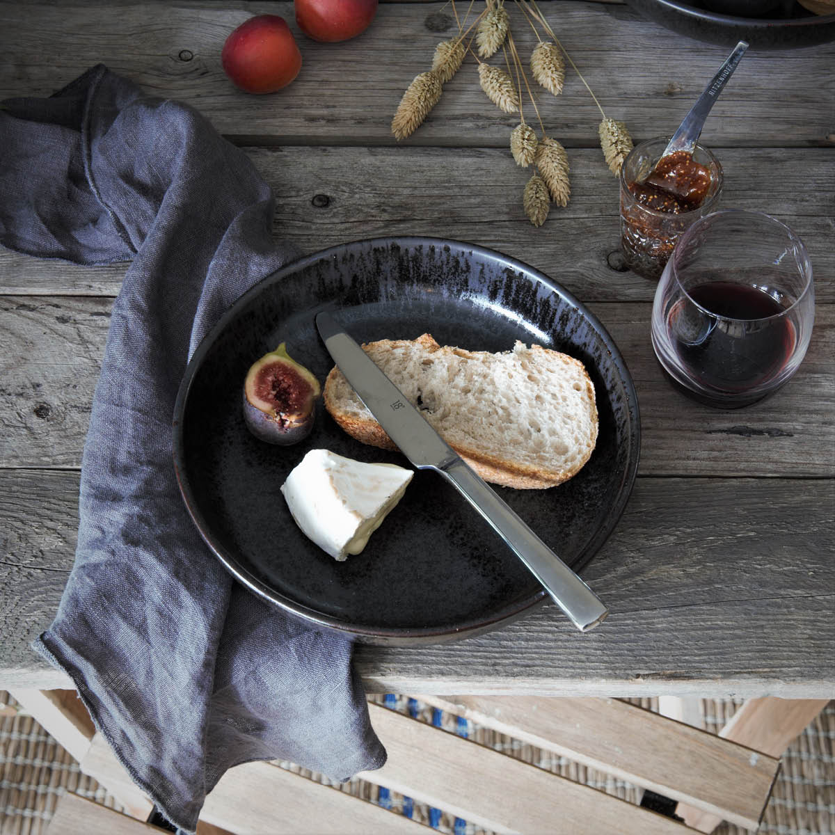 Mörke Tallrik Djup 22 cm Svart