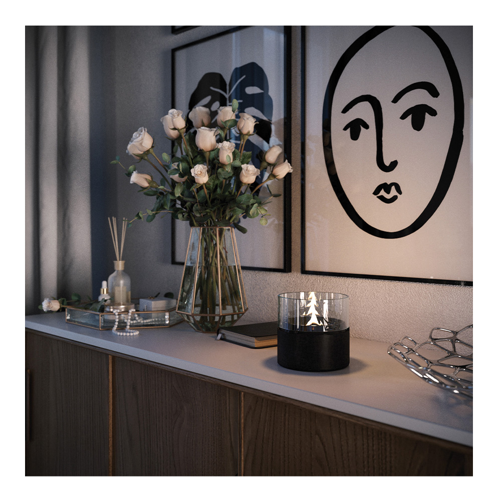 Café Raw Lykta 14 cm Svart