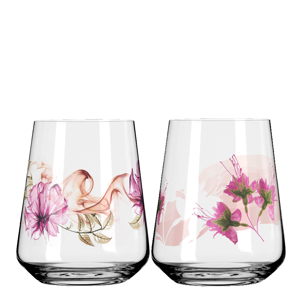 Sommersonett Vattenglas 2-pack Rosa