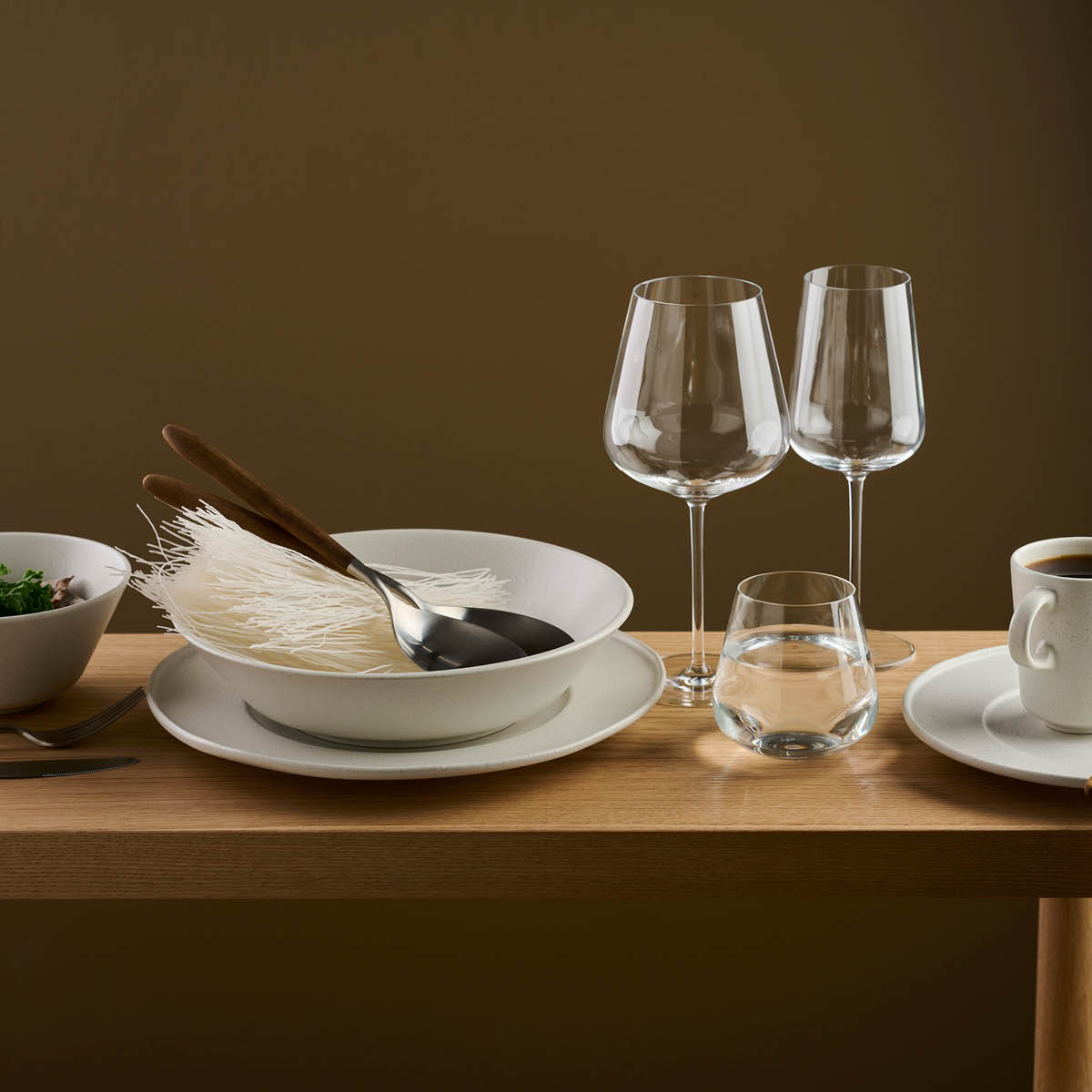 Maple Salladbestick 2 delar Borstad/Brun