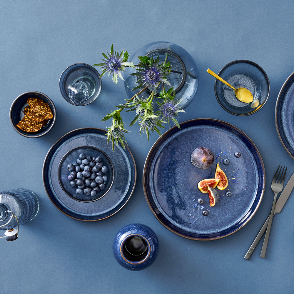 Tallrik Gastro 27 cm Svart/Mörkblå