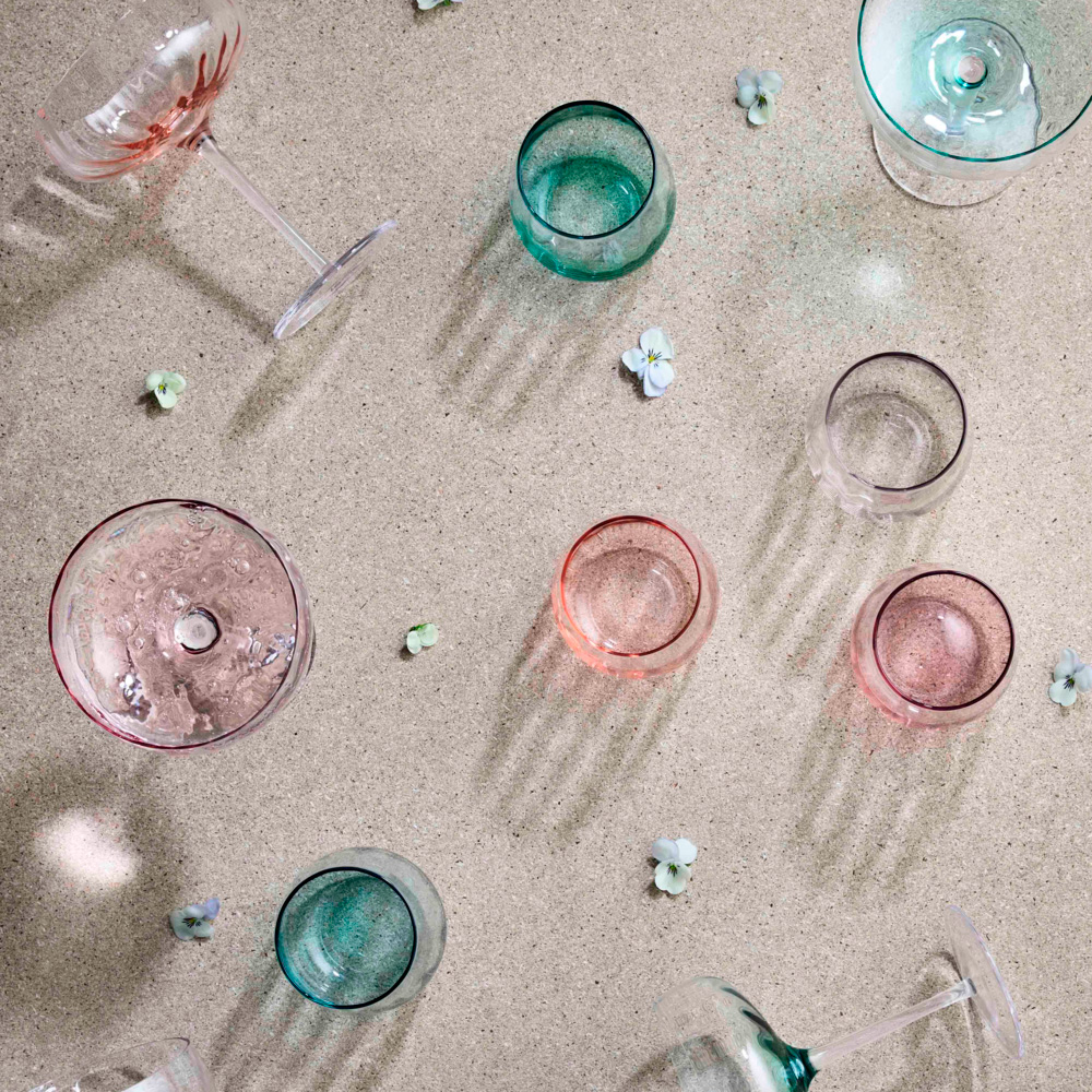 S?holm Sonja Vattenglas 30 cl 2-pack Petrol blue