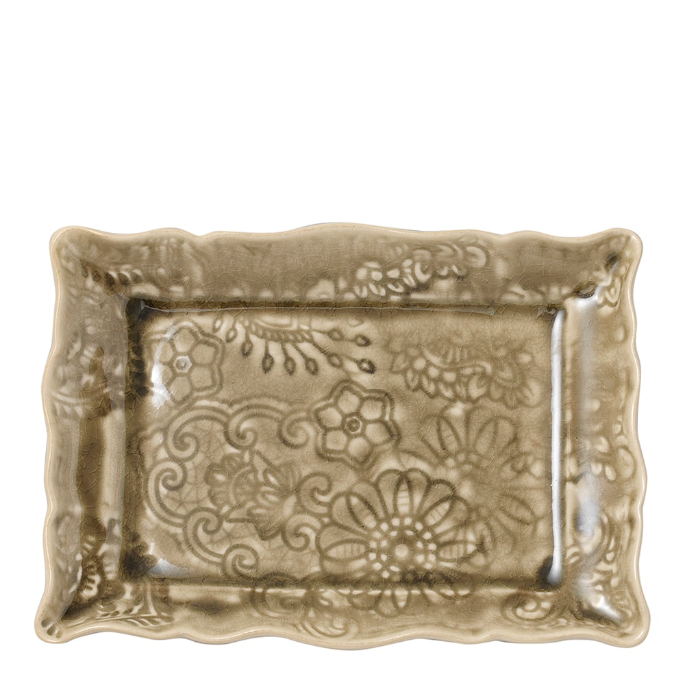 Arabesque Tallrik 19x13 cm Sand