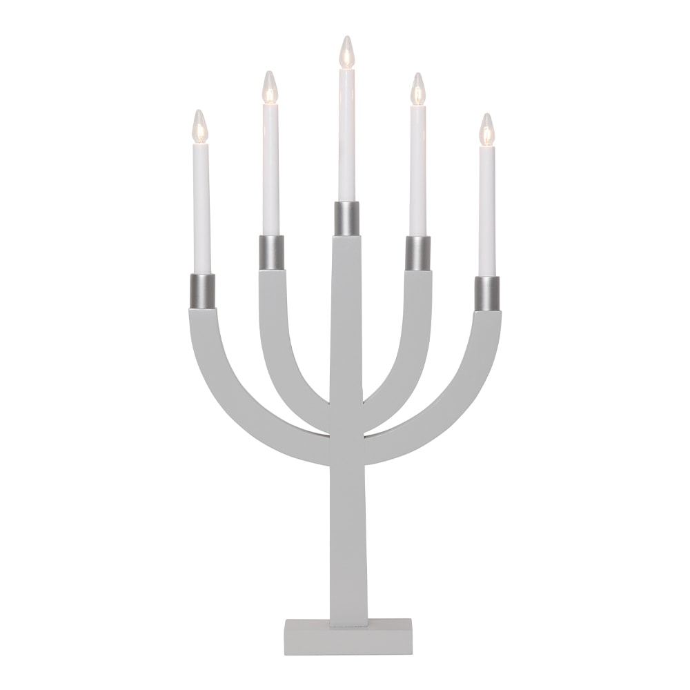 Elias Adventsljusstake 67 cm Ljusgrå
