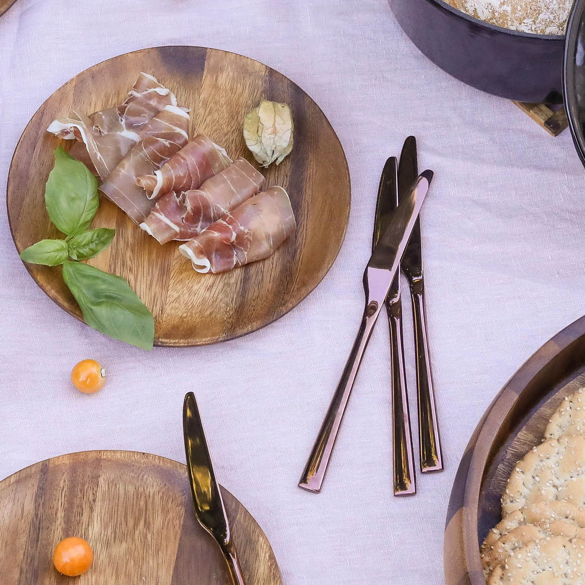 Black Rose Bestickset Koppar 24 Delar