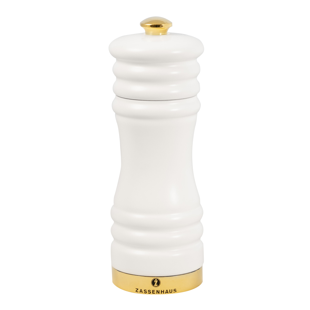 M&uuml;nchen Pepparkvarn 15 cm Vit/Guld