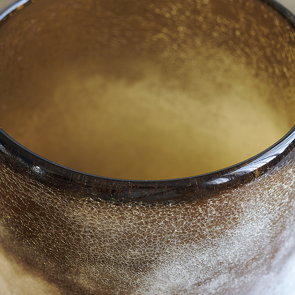 Mist Ljushållare Glas 11,5 cm Brun