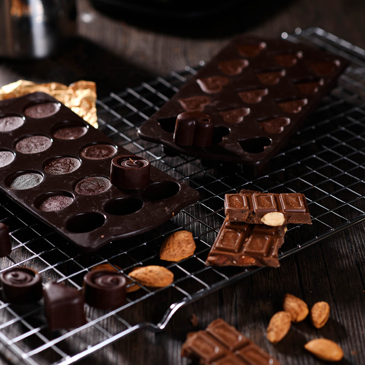 bAyk Chokladform Oval 21x11x2 cm Brun