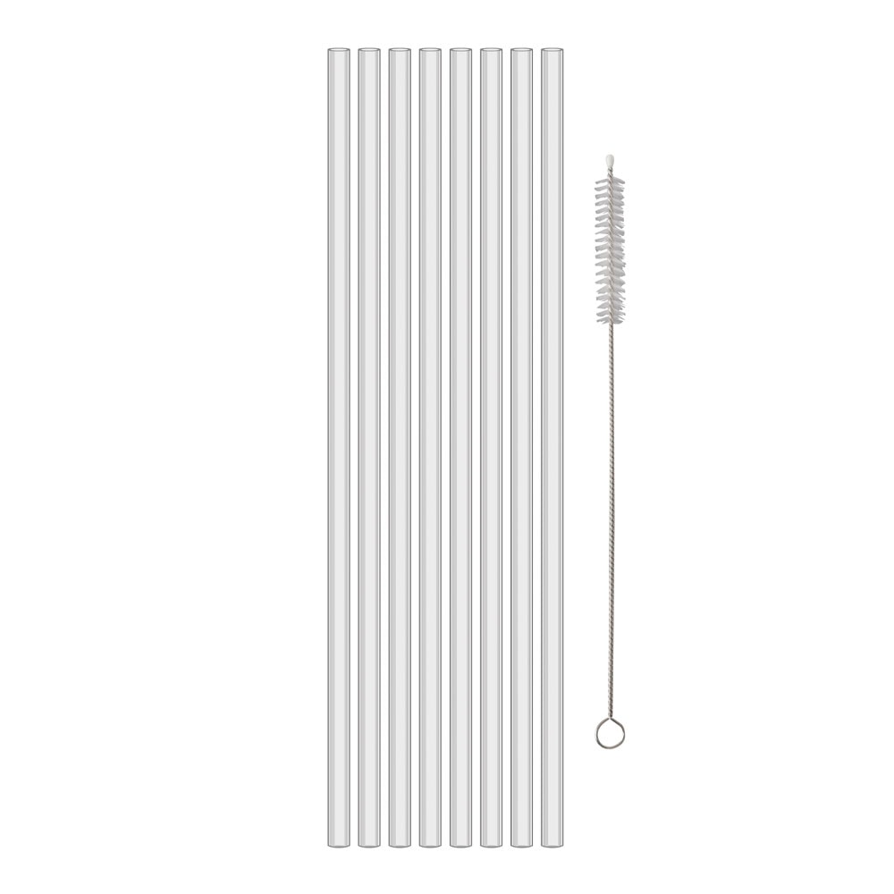 Cheers Sugrör 20 cm 8-pack + Borste