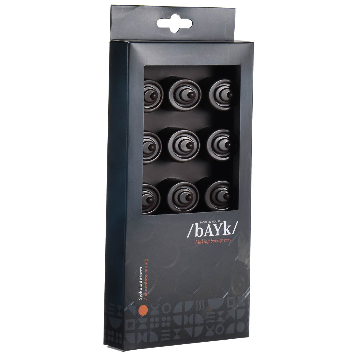 bAyk Chokladform Oval 21x11x2 cm Brun