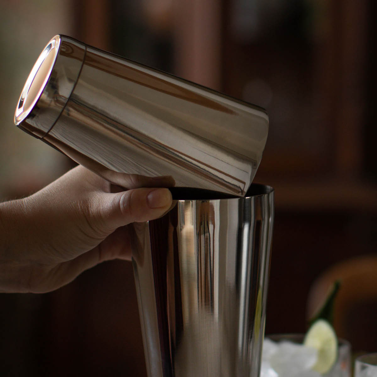 Bora Boston Shaker Rostfri 2 delar