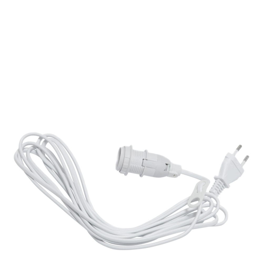 Basic Sladdställ E14 3,5 m Vit