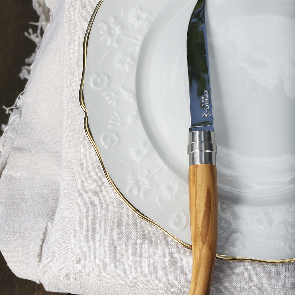 Chic Stekknivar 4-pack Olivträ