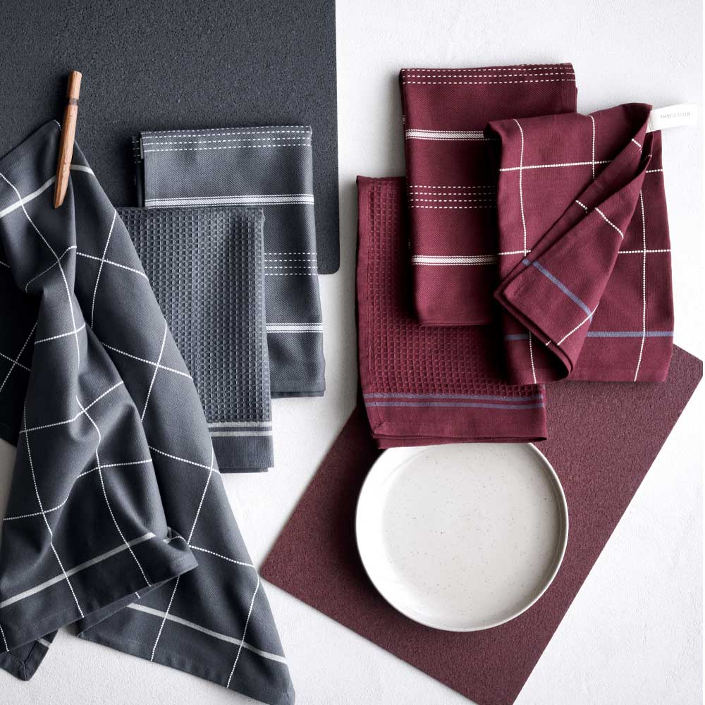 Gamma Kökshandduk 50x70 cm Bordeaux