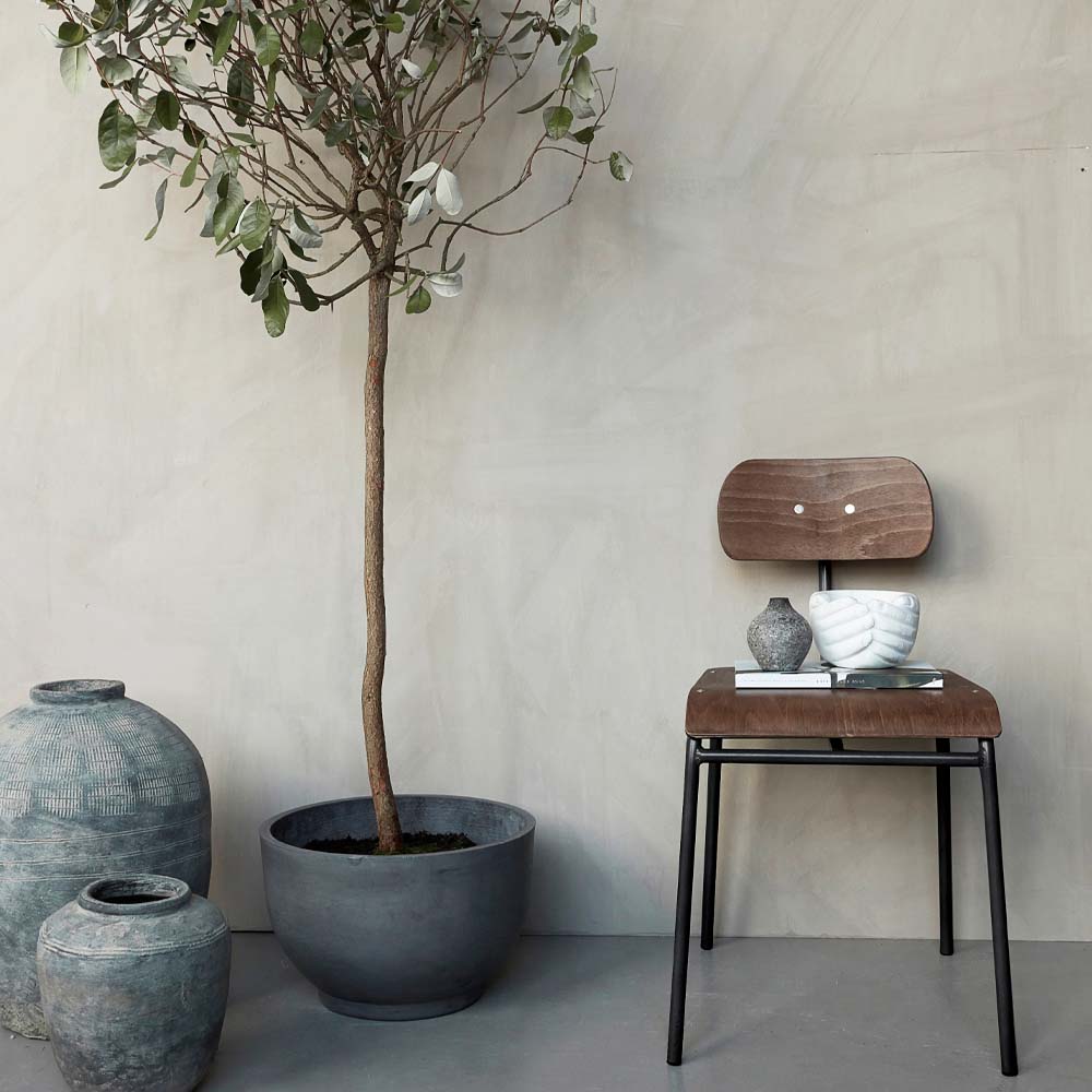 Gard Krukor Låga 2-pack Grå