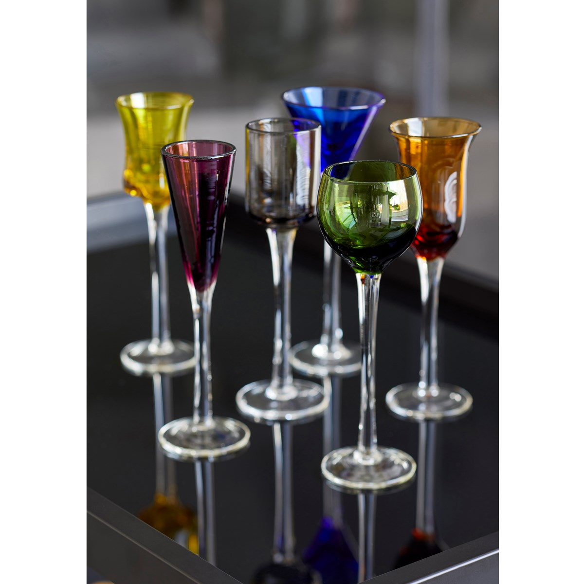 Snapsglas mix 2,5-4 cl 6-pack Flerfärgad