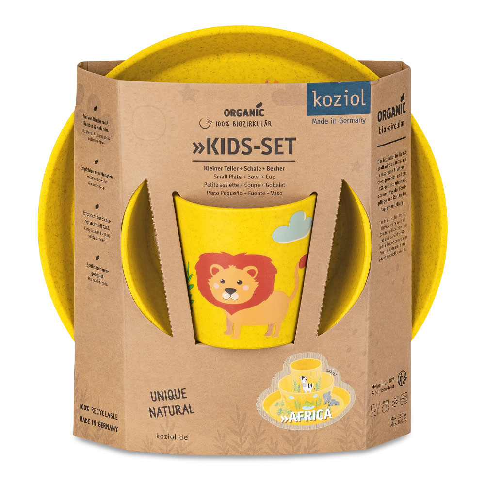 Connect Servis 3 delar Tallrik Skål Mugg Afrika