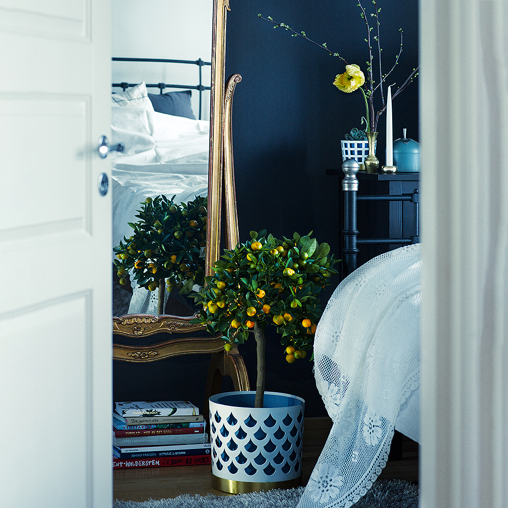 Trio Kruka Drop 28 cm Vit