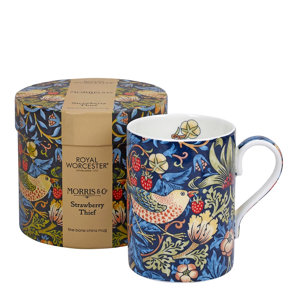 Strawberry Thief Mugg 35 cl Blå