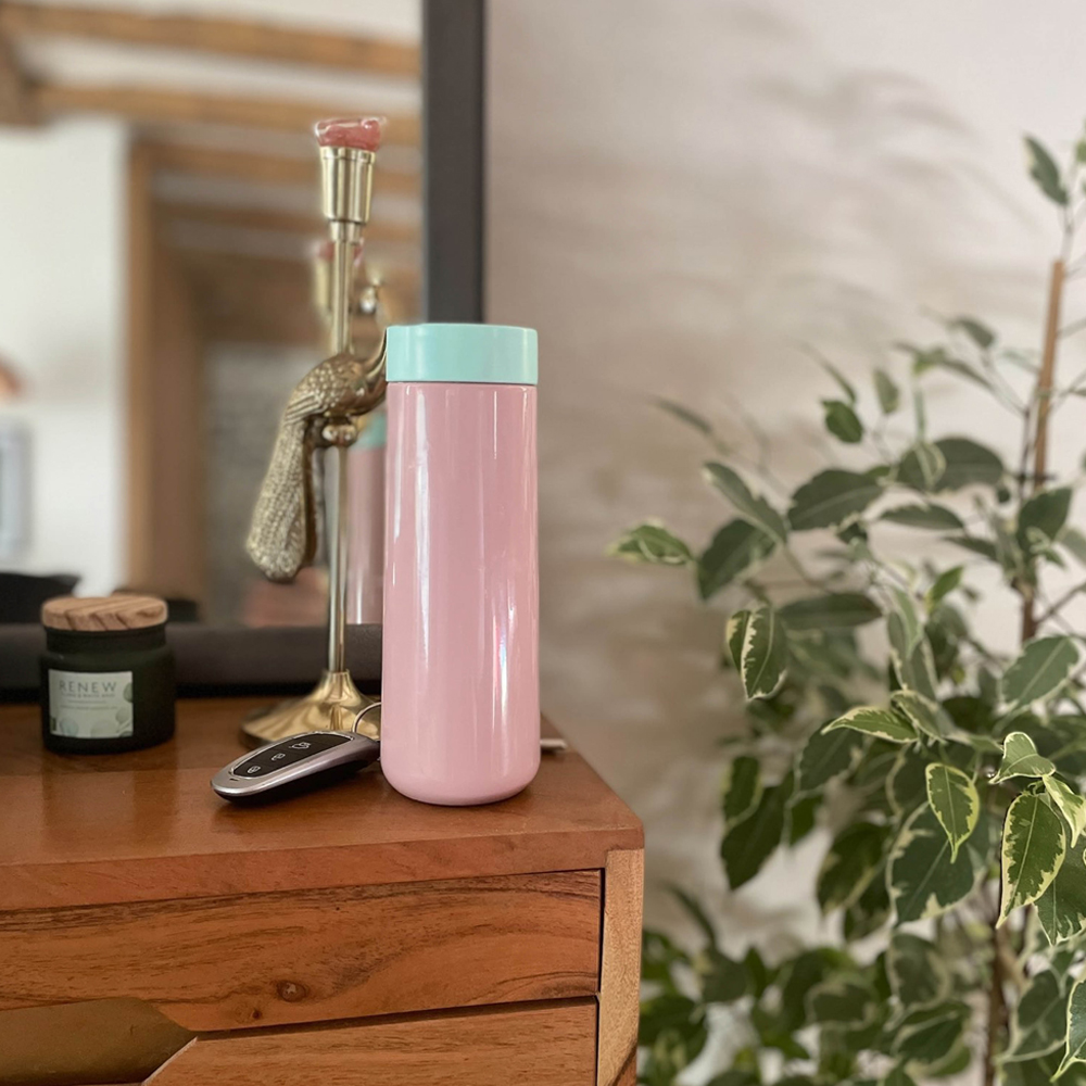 Skittle Travel Mug 35cl Pink & Mint