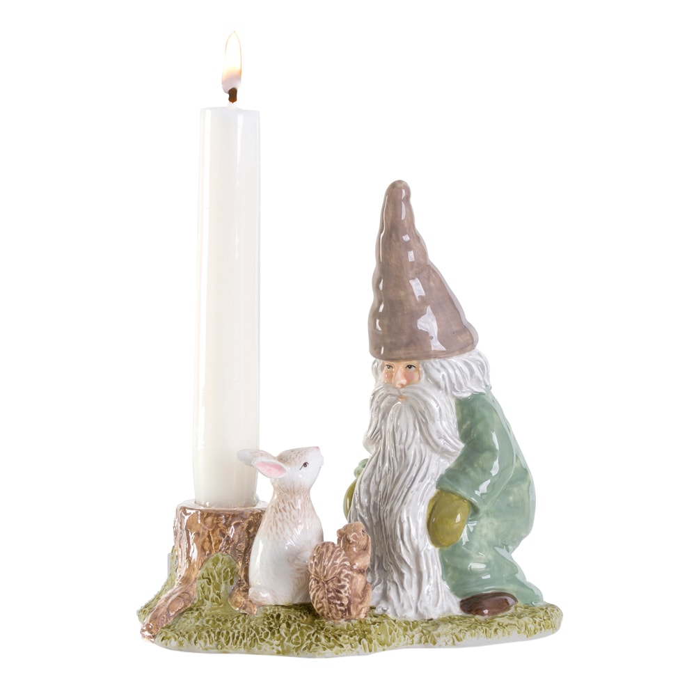 Skogstomte Ljusstake Pratstund 17 cm