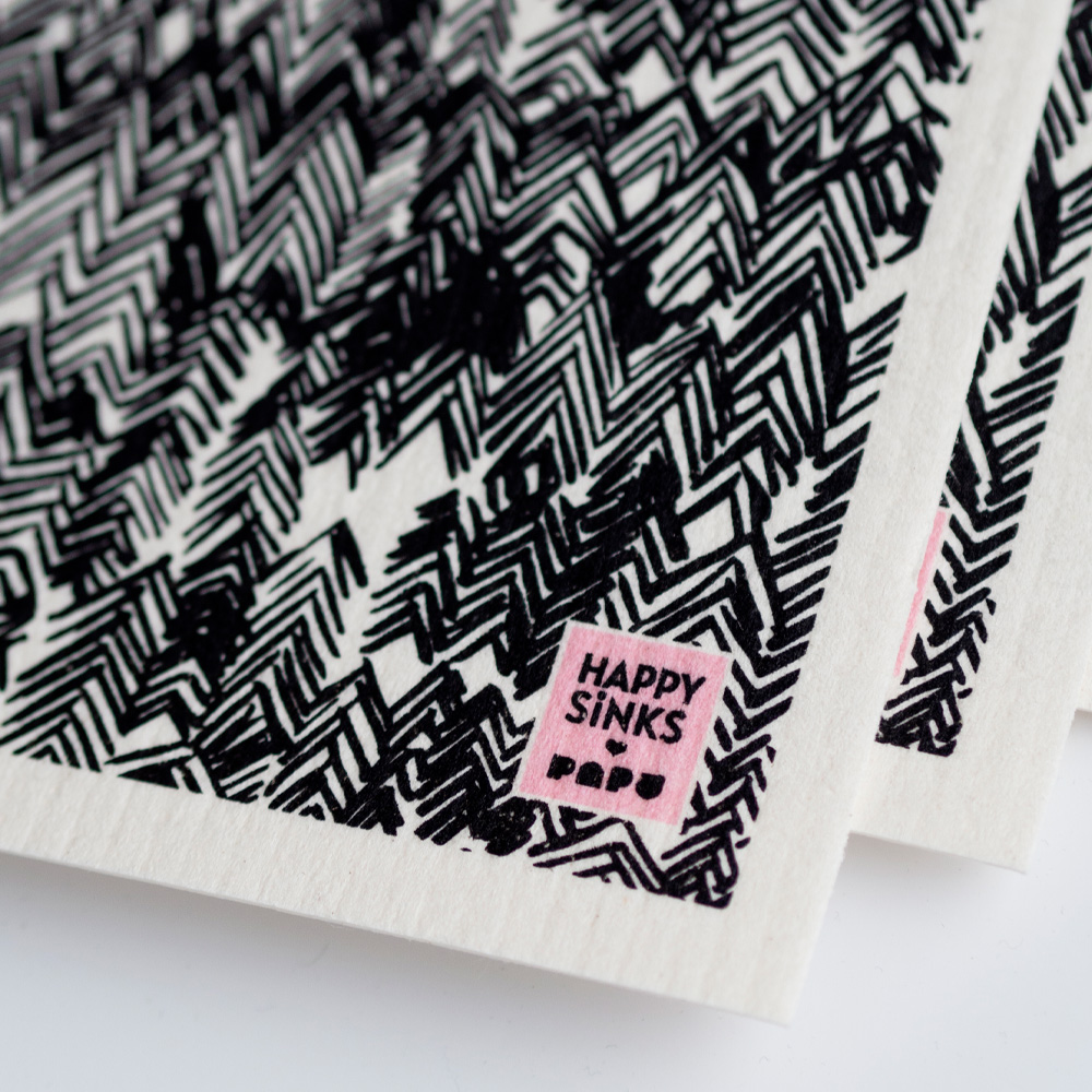 Happy Disktrasa 3-pack Drawings Svart/Vit