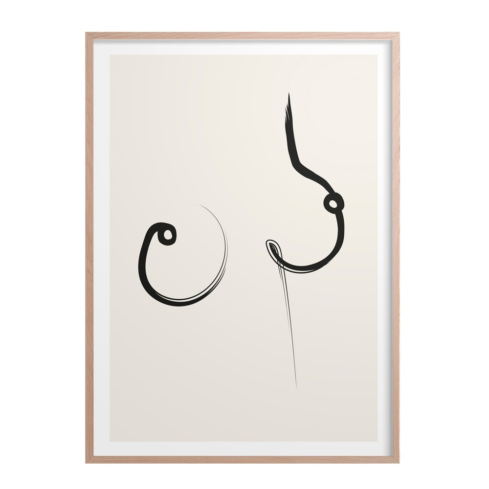 Poster 50x70 cm Breast No 1