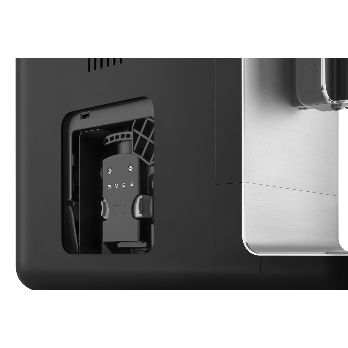 Smeg Helautomatisk Kaffemaskin med mjölkskummare Svart
