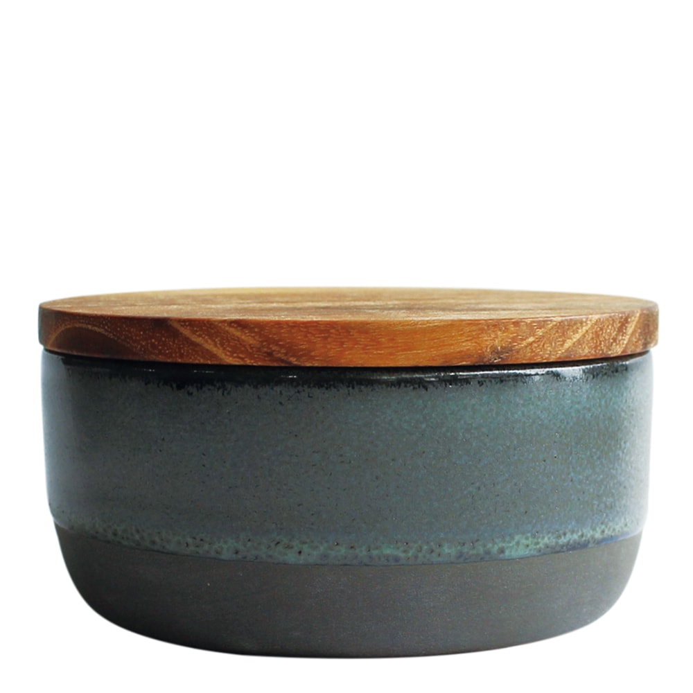 Raw Skål med Lock + Sked 9,5 cm Northern Green