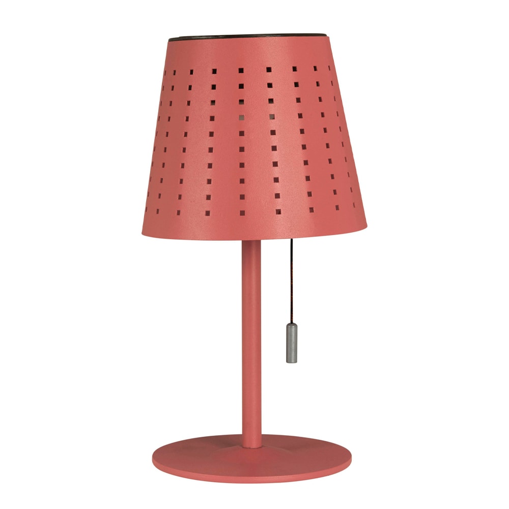 Halvar Solcellslampa 30 cm Röd