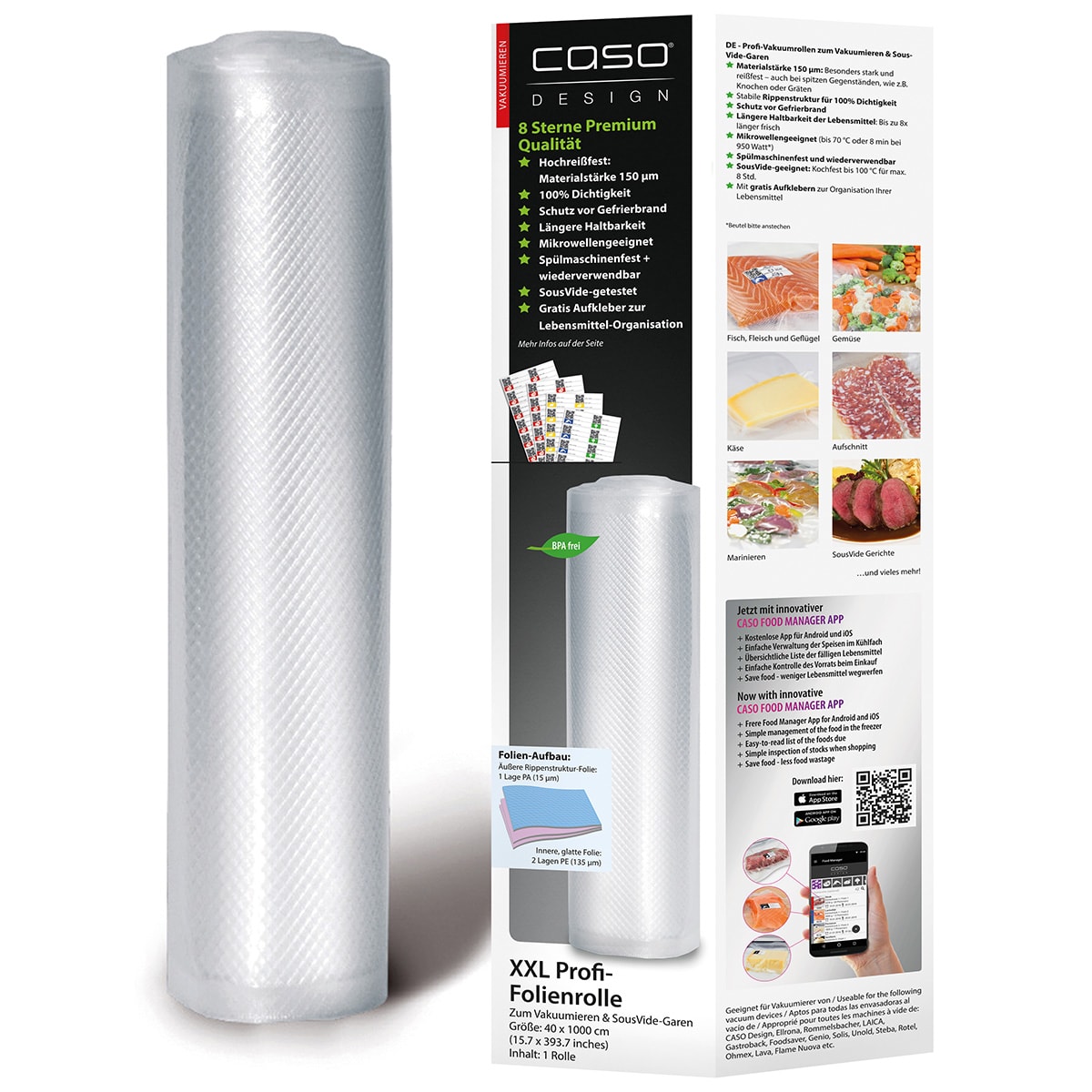 Folierullar 40x1000 cm 1-Pack 150My