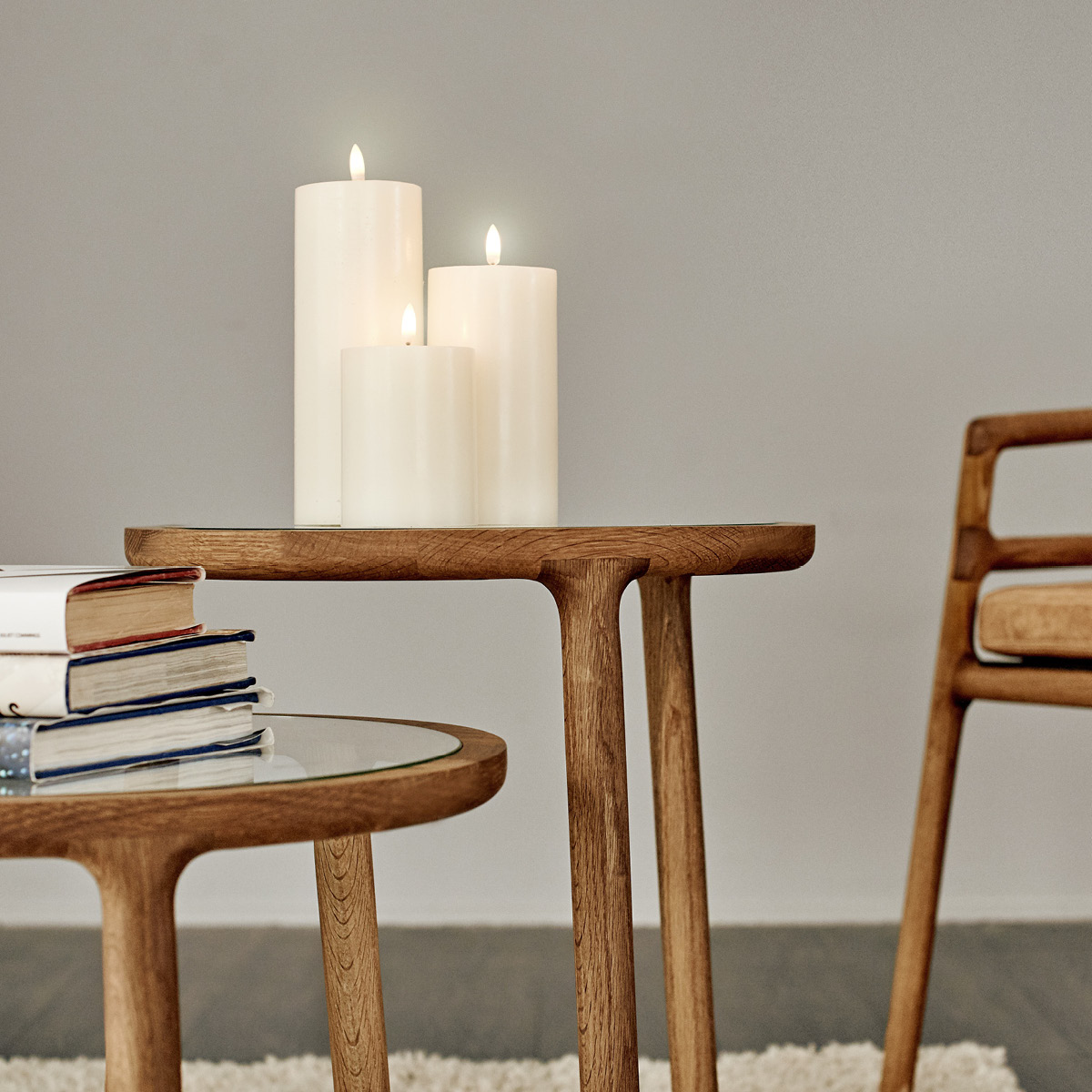 Uyuni Lighting Blokkljus LED 22 cm Ivory