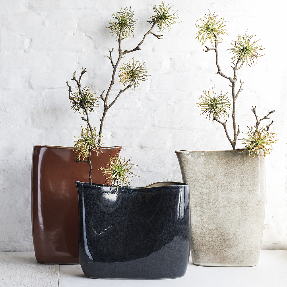 Terres de Rêves Vas Keramik 33 cm SandRoströd