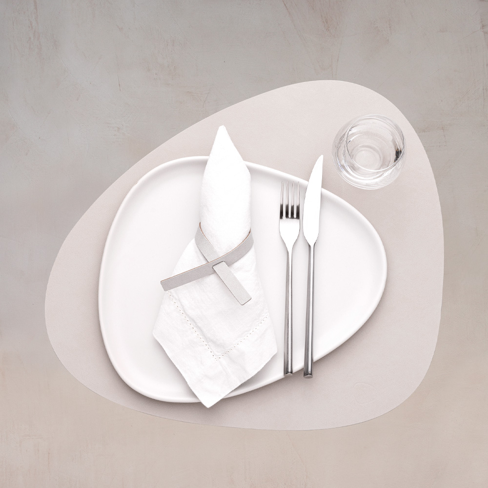 Nupo Curve Bordstablett L 37x44 cm Oyster White