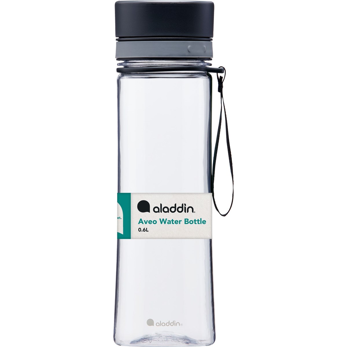 Aveo Vattenflaska 0,6L clear & Grey