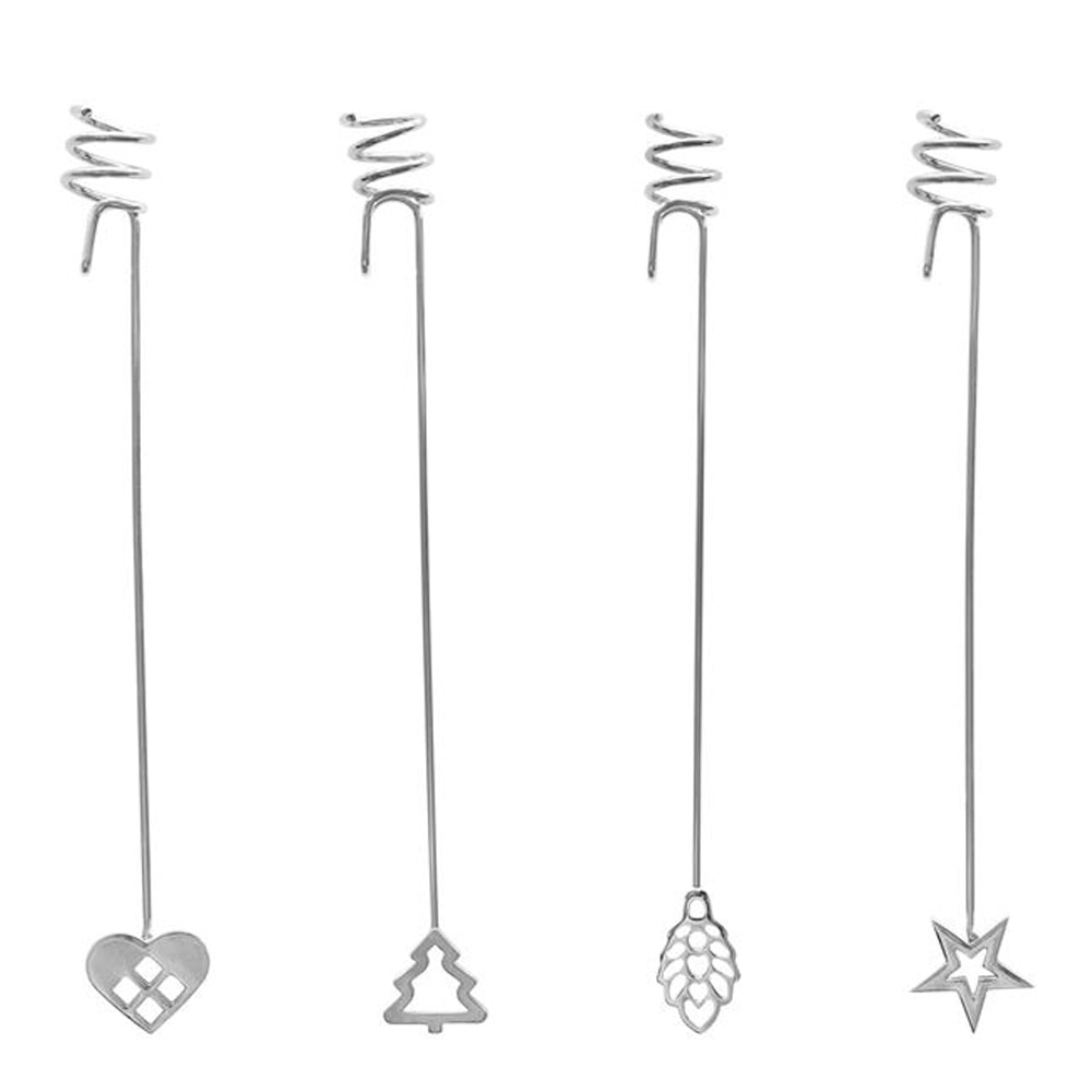 Ljushållare 18 cm 4-Pack Silver